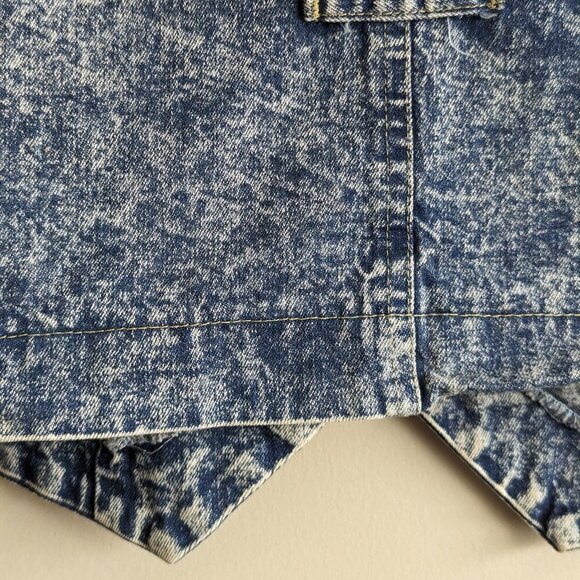 Vintage Cherokee Acid Wash Denim Vest - Picture 7 of 7